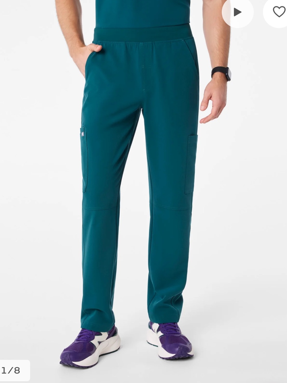 Figs Men’s Axim scrub pants Caribbean blue small